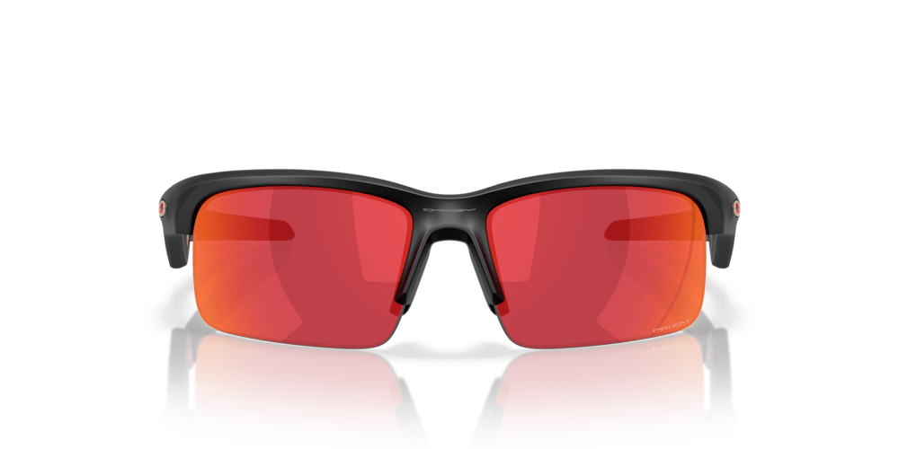 Oakley Sunglass Capacitor (Youth Fit) prizm field Lenses with matte black Frame - Cycling Gears Hub