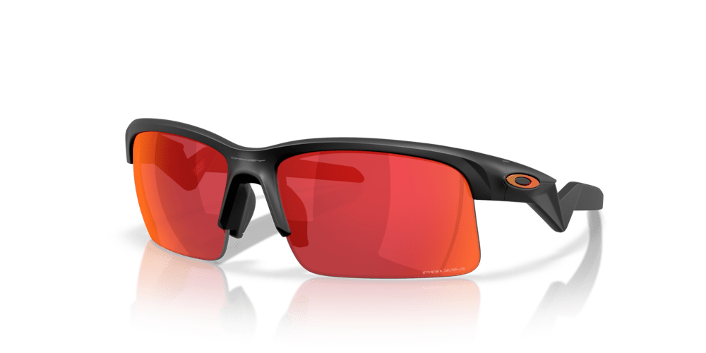 Oakley Sunglass Capacitor (Youth Fit) prizm field Lenses with matte black Frame - Cycling Gears Hub