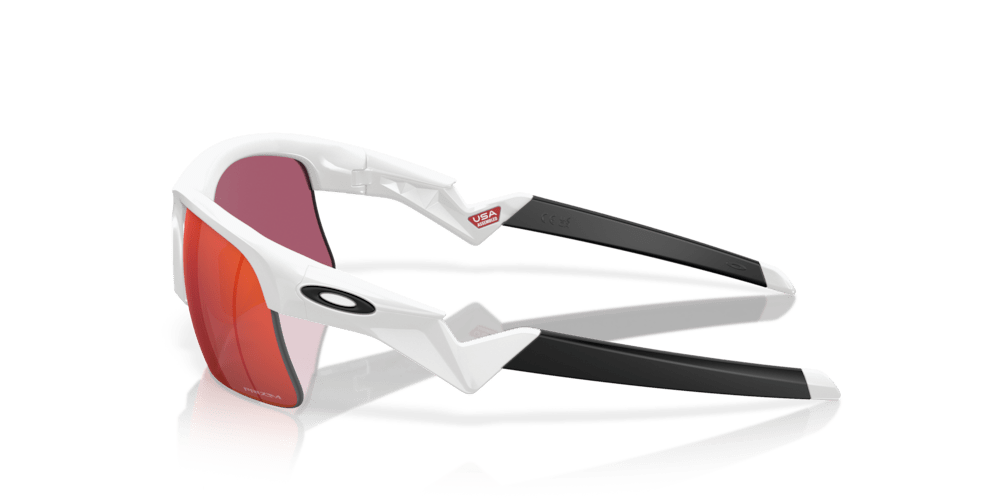 Oakley sunglass Capacitor (Youth Fit) prizm field Lenses with polished white Frame - Cycling Gears Hub