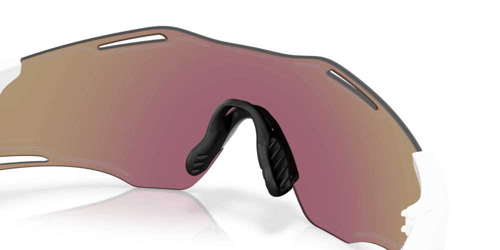 Oakley Sunglass Cybr Zero prizm sapphire Lenses with polished white Frame - Cycling Gears Hub