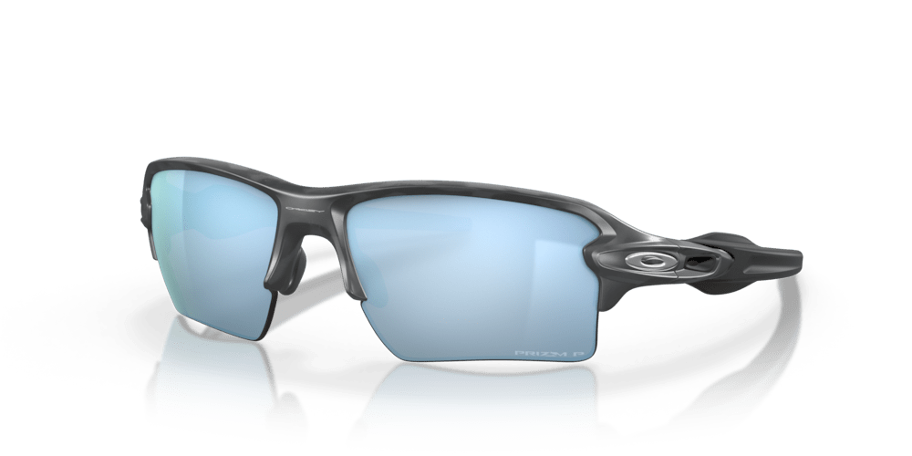 Oakley sunglass Flak® 2.0 XL prizm deep water polarized Lenses with matte black camo Frame - Cycling Gears Hub
