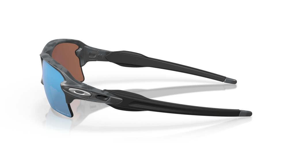 Oakley sunglass Flak® 2.0 XL prizm deep water polarized Lenses with matte black camo Frame - Cycling Gears Hub
