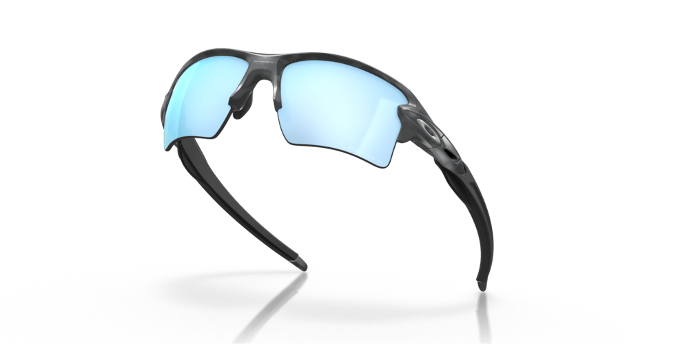 Oakley sunglass Flak® 2.0 XL prizm deep water polarized Lenses with matte black camo Frame - Cycling Gears Hub