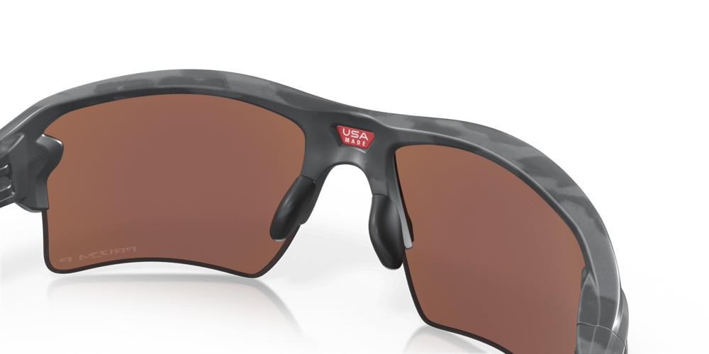 Oakley sunglass Flak® 2.0 XL prizm deep water polarized Lenses with matte black camo Frame - Cycling Gears Hub