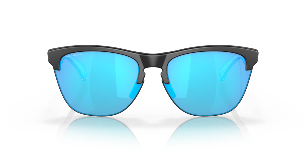 Oakley sunglass Frogskins™ Lite prizm sapphire Lenses with matte black Frame - Cycling Gears Hub