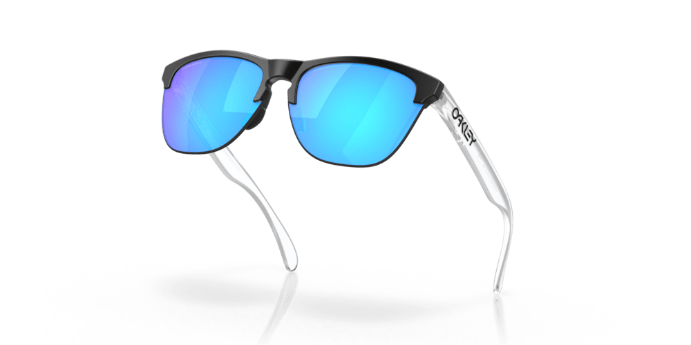 Oakley sunglass Frogskins™ Lite prizm sapphire Lenses with matte black Frame - Cycling Gears Hub