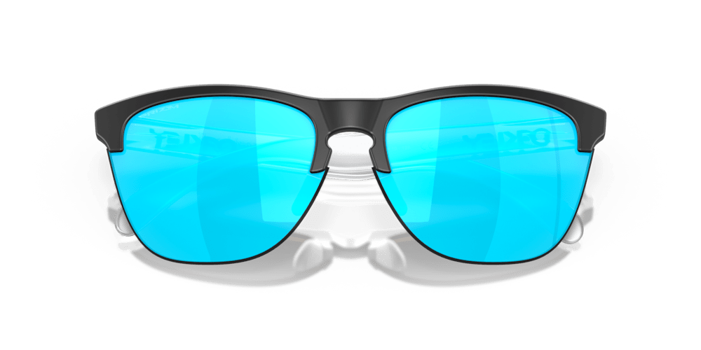 Oakley sunglass Frogskins™ Lite prizm sapphire Lenses with matte black Frame - Cycling Gears Hub
