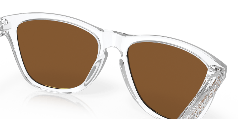 Oakley sunglass Frogskins™ prizm violet Lenses with polished clear Frame - Cycling Gears Hub