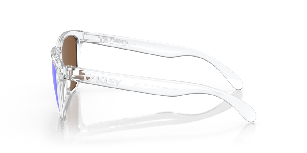 Oakley sunglass Frogskins™ prizm violet Lenses with polished clear Frame - Cycling Gears Hub