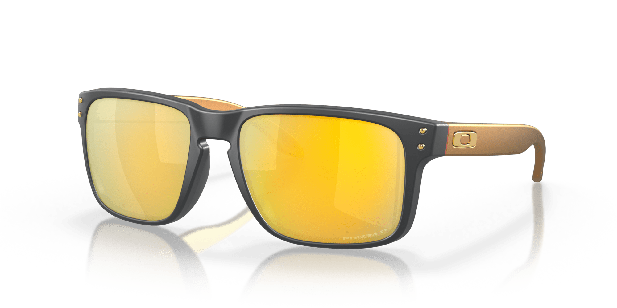 Oakley Sunglass Holbrook™prizm 24k polarized Lenses with matte carbon Frame - Cycling Gears Hub