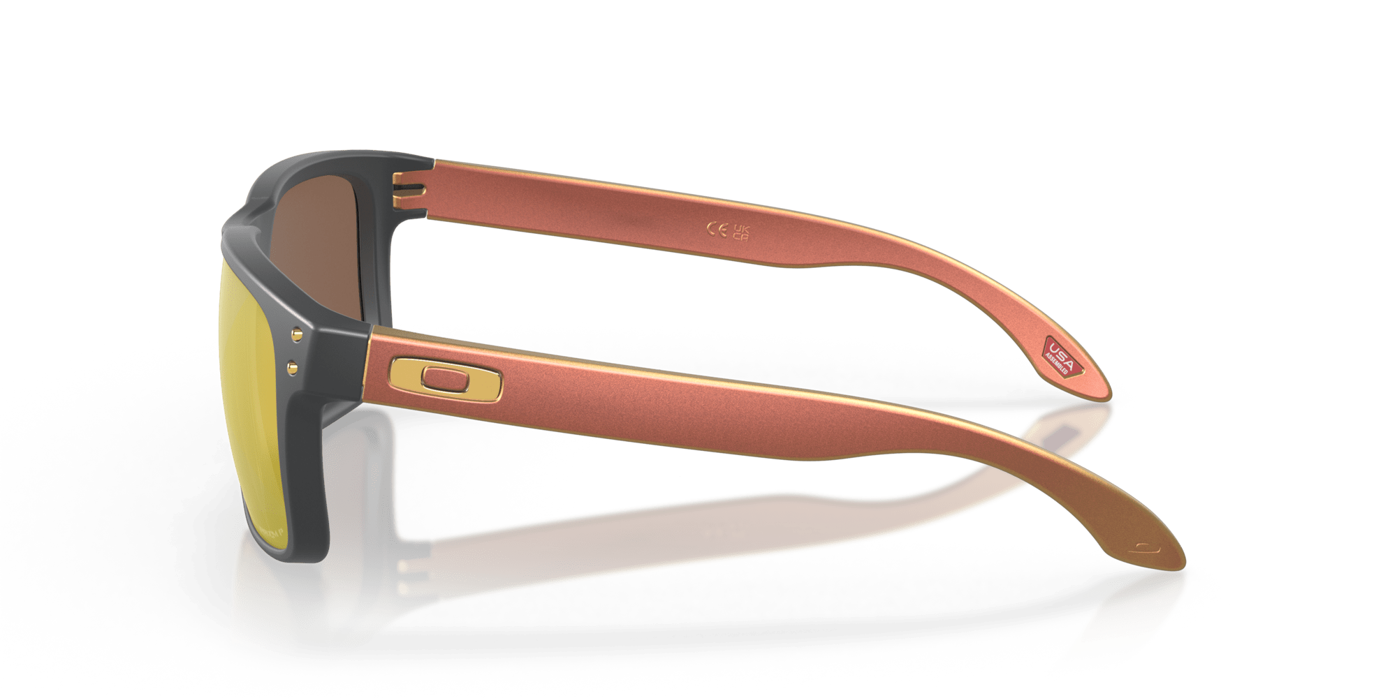 Oakley Sunglass Holbrook™prizm 24k polarized Lenses with matte carbon Frame - Cycling Gears Hub