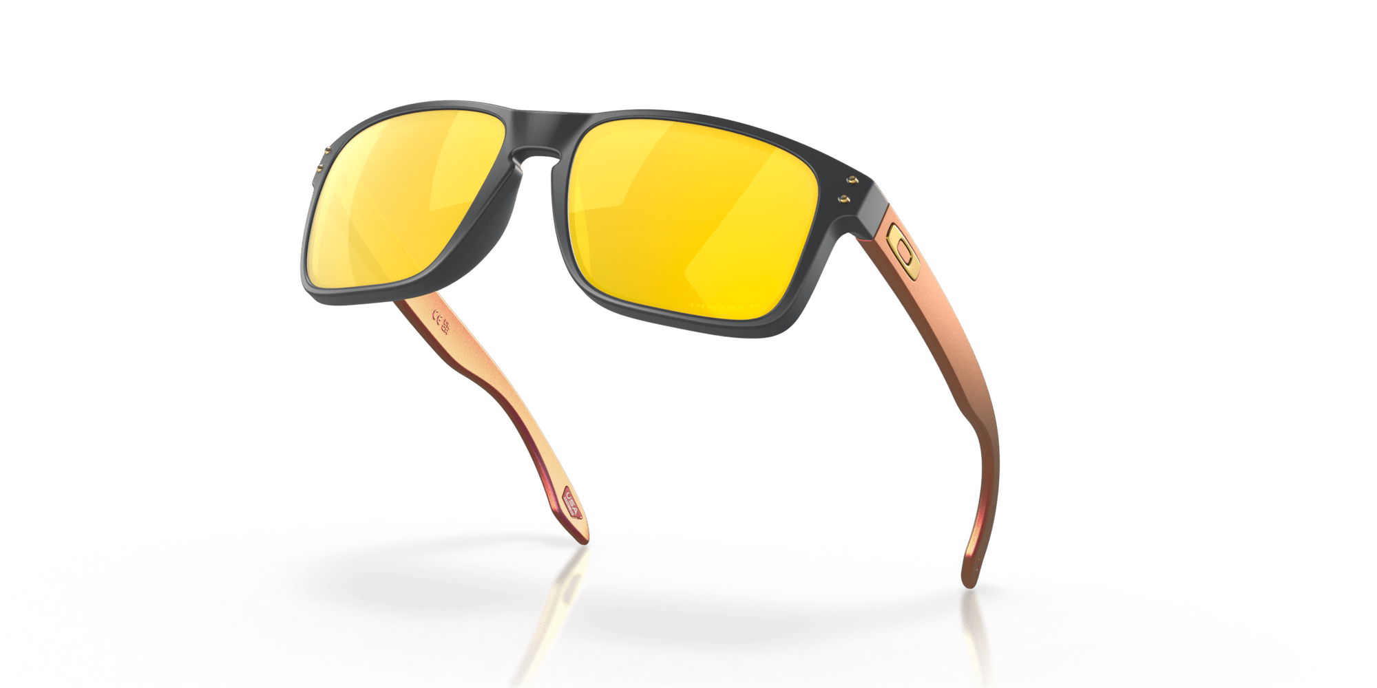 Oakley Sunglass Holbrook™prizm 24k polarized Lenses with matte carbon Frame - Cycling Gears Hub