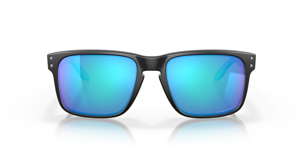Oakley Sunglass prizm sapphire polarized Lenses, with matte black Frame - Cycling Gears Hub