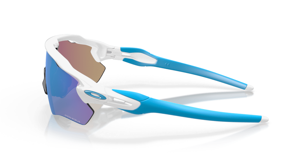 Oakley sunglass Radar® EV Path® prizm sapphire Lenses with polished white Frame - Cycling Gears Hub