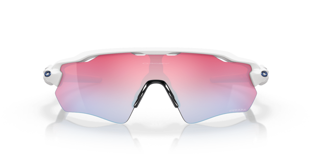 Oakley sunglass Radar® EV Path® prizm snow sapphire Lenses with polished white Fram - Cycling Gears Hub