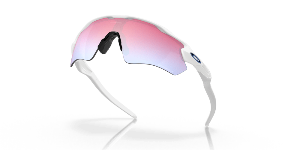 Oakley sunglass Radar® EV Path® prizm snow sapphire Lenses with polished white Fram - Cycling Gears Hub