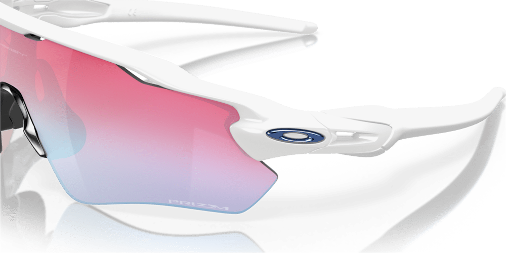 Oakley sunglass Radar® EV Path® prizm snow sapphire Lenses with polished white Fram - Cycling Gears Hub