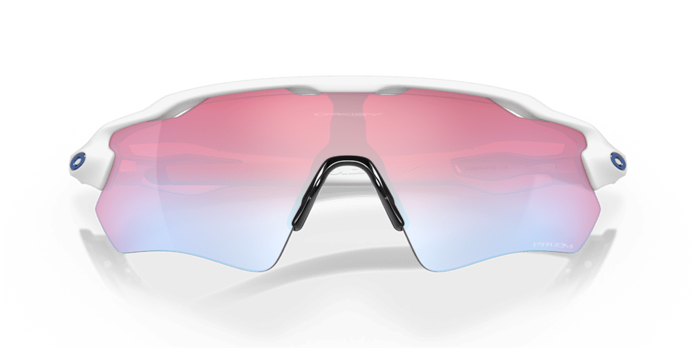 Oakley sunglass Radar® EV Path® prizm snow sapphire Lenses with polished white Fram - Cycling Gears Hub