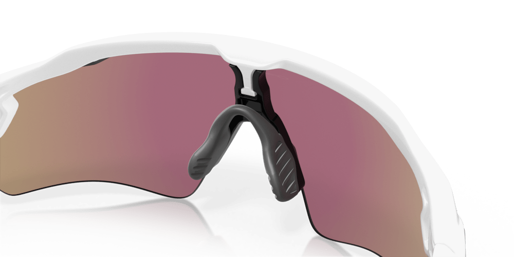 Oakley sunglass Radar® EV Path® Team Colors prizm sapphire Lenses with polished white Frame - Cycling Gears Hub