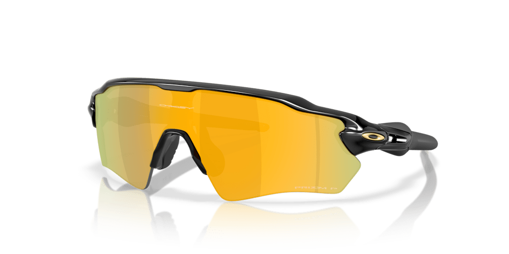 Oakley sunglass Radar® EV S Path prizm 24k polarized Lenses with polished black Frame - Cycling Gears Hub