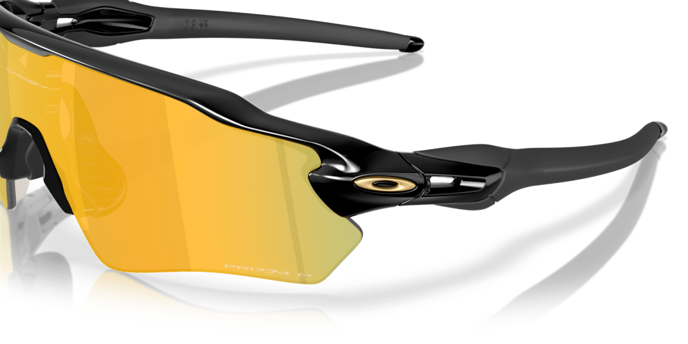 Oakley sunglass Radar® EV S Path prizm 24k polarized Lenses with polished black Frame - Cycling Gears Hub