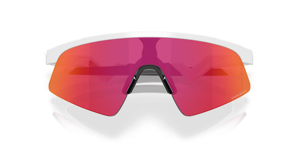 Oakley sunglass Resistor Sweep (Youth Fit) prizm field Lenses with polished white Frame - Cycling Gears Hub
