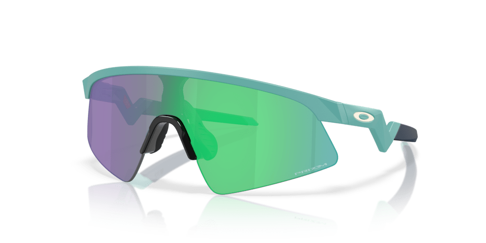 Oakley sunglass Resistor Sweep (Youth Fit) prizm jade Lenses withmatte pacific Frame - Cycling Gears Hub