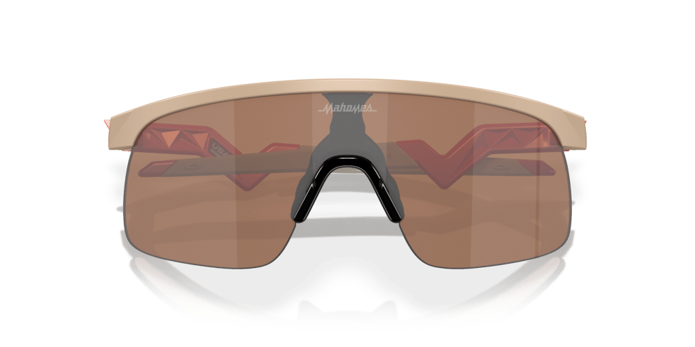 Oakley Sunglass Resistor (Youth Fit) Patrick Mahomes II Collection prizm tungsten Lenses with matte terrain tan Frame - Cycling Gears Hub