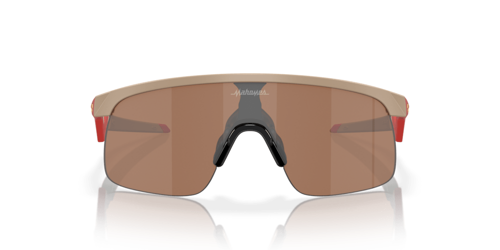 Oakley Sunglass Resistor (Youth Fit) Patrick Mahomes II Collection prizm tungsten Lenses with matte terrain tan Frame - Cycling Gears Hub
