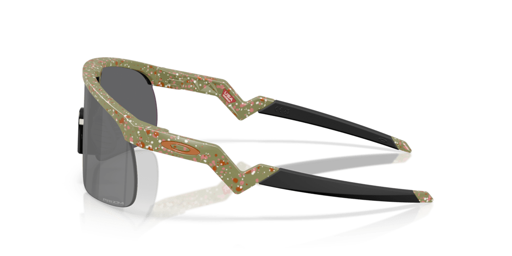 oakley sunglass Resistor (Youth Fit) Terrazzo Collection prizm black Lenses with fern terrazzo Frame - Cycling Gears Hub