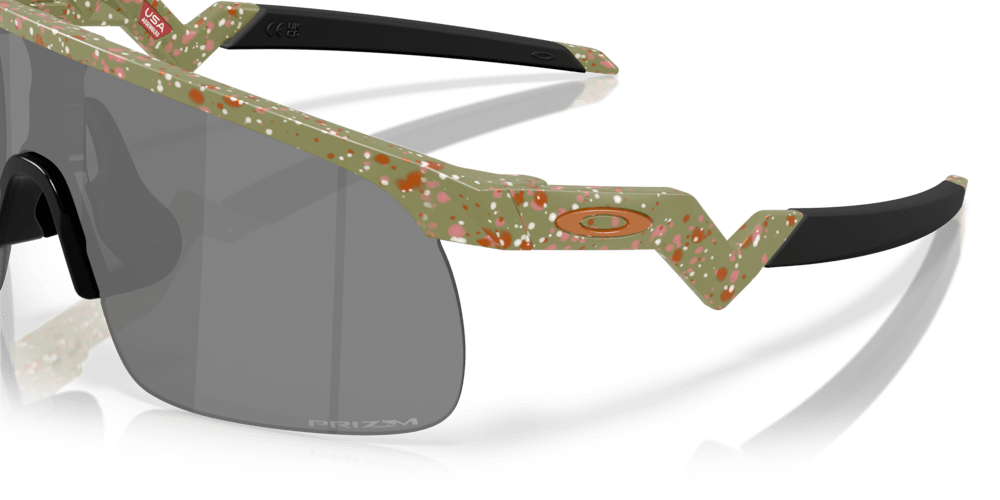 oakley sunglass Resistor (Youth Fit) Terrazzo Collection prizm black Lenses with fern terrazzo Frame - Cycling Gears Hub