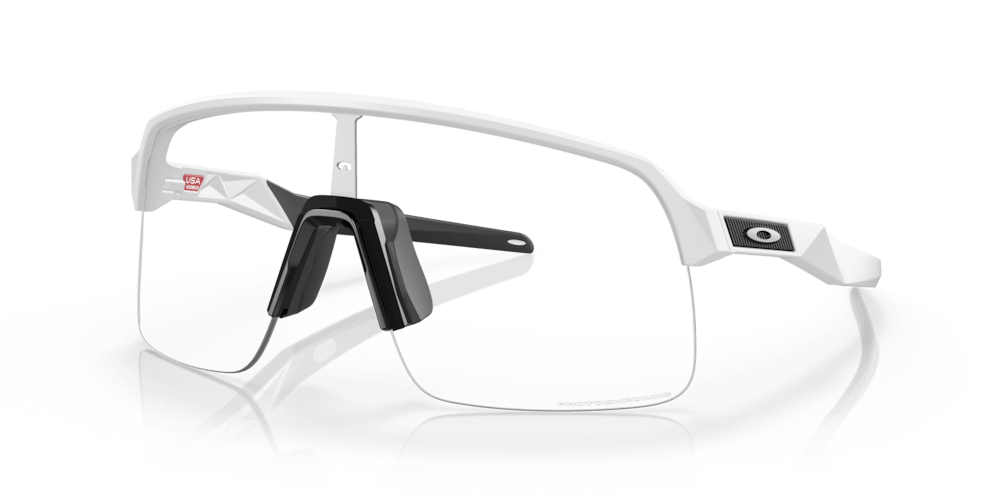 Oakley Sunglass Sutro Lite Matte White Clear Photochromic - Cycling Gears Hub