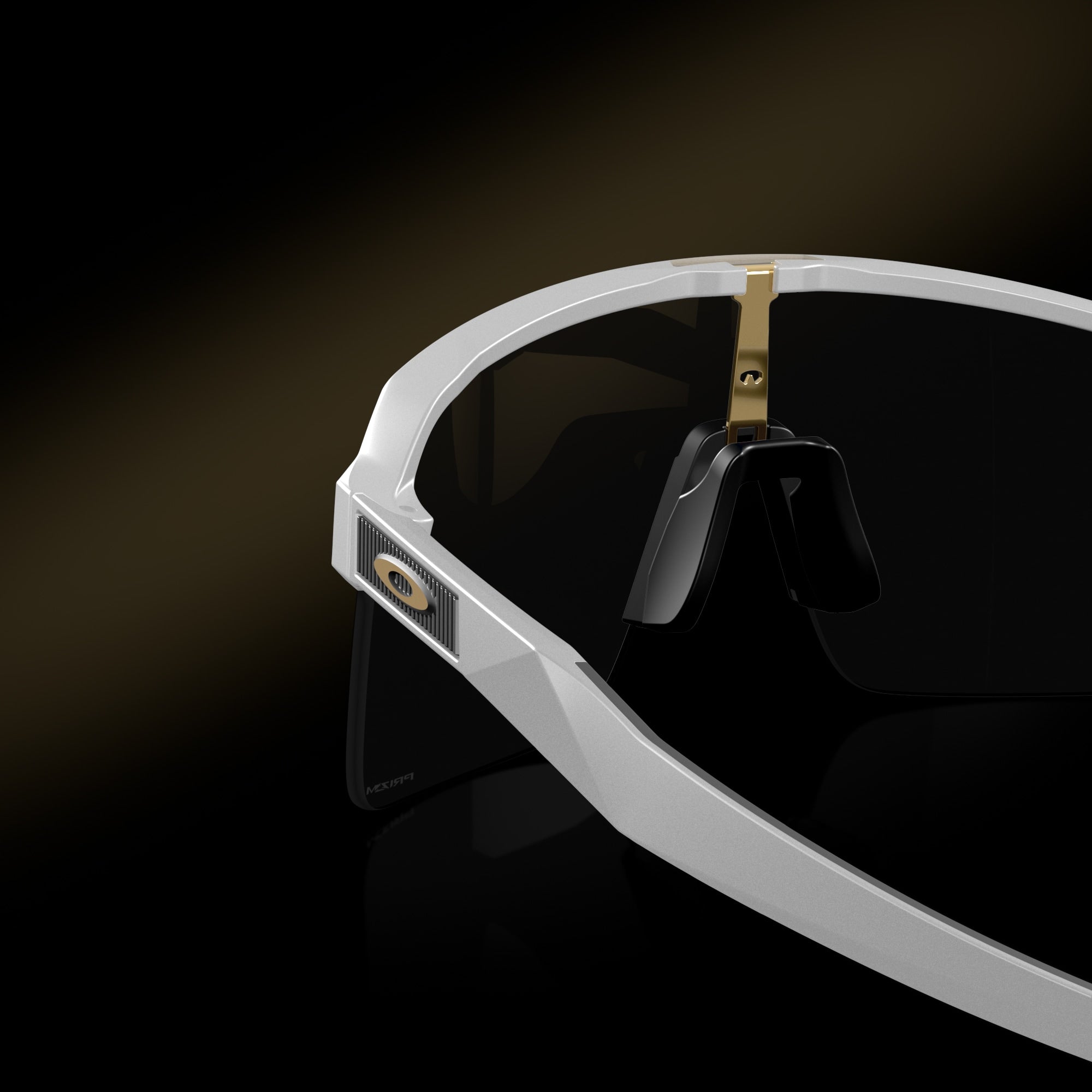 Oakley Sunglass Sutro Lite Players Collection prizm black Lenses, matte white Frame - Cycling Gears Hub