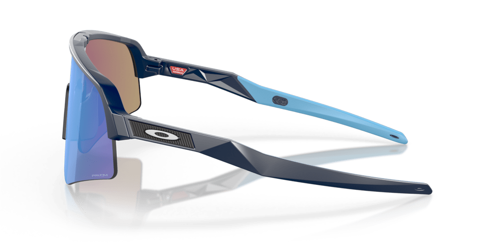 Oakley Sunglass Sutro Lite Sweep prizm sapphire Lenses with matte navy Frame - Cycling Gears Hub
