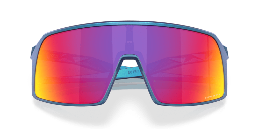 Oakley Sunglass Sutro prizm road Lenses with matte cyan/blue colorshift Frame - Cycling Gears Hub