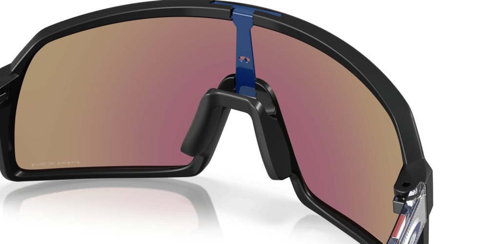 Oakley Sunglass Sutro S Fathom Collection prizm sapphire Lenses with matte black Frame - Cycling Gears Hub
