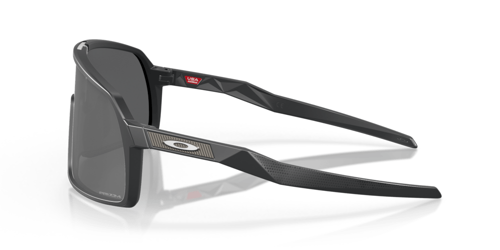 Oakley Sunglass Sutro S High Resolution Collection prizm black Lenses with hi res matte carbon Frame - Cycling Gears Hub