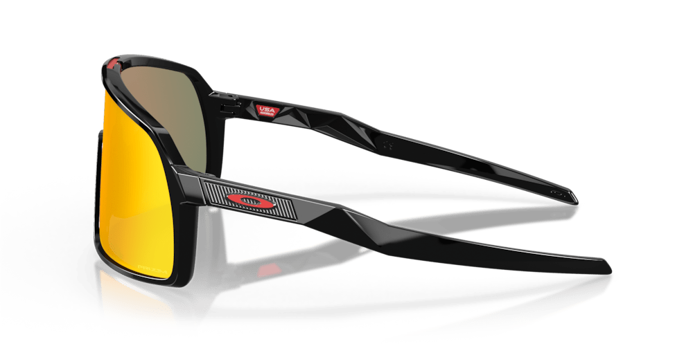 Oakley Sunglass Sutro S prizm ruby Lenses with polished black Frame - Cycling Gears Hub