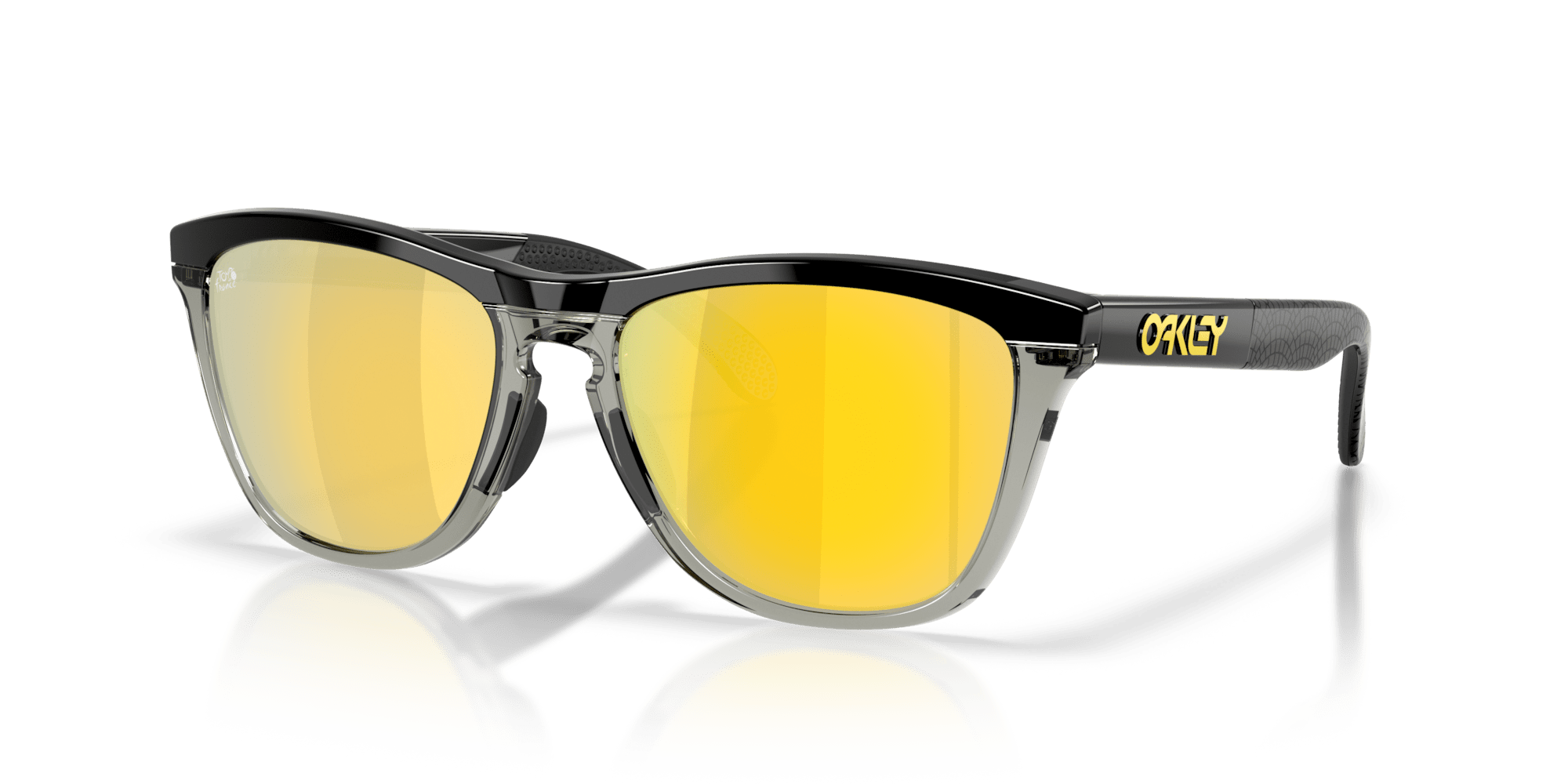 Oakley Sunglass Tour De France™ Frogskins™ Range prizm 24k polarized Lenses, matte black Frame - Cycling Gears Hub