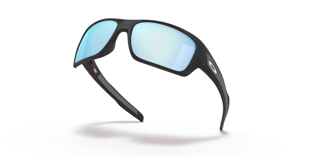 Oakley Sunglass Turbine prizm deep water polarized Lenses with matte black camo Frame - Cycling Gears Hub