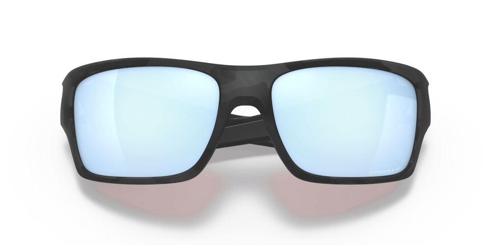 Oakley Sunglass Turbine prizm deep water polarized Lenses with matte black camo Frame - Cycling Gears Hub