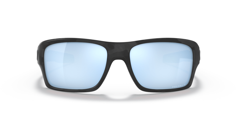 Oakley Sunglass Turbine prizm deep water polarized Lenses with matte black camo Frame - Cycling Gears Hub