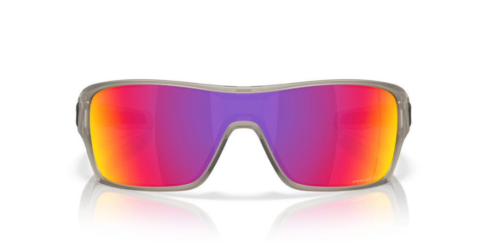 Oakley Sunglass Turbine Rotor prizm road Lenses with matte transparent grey ink Frame - Cycling Gears Hub
