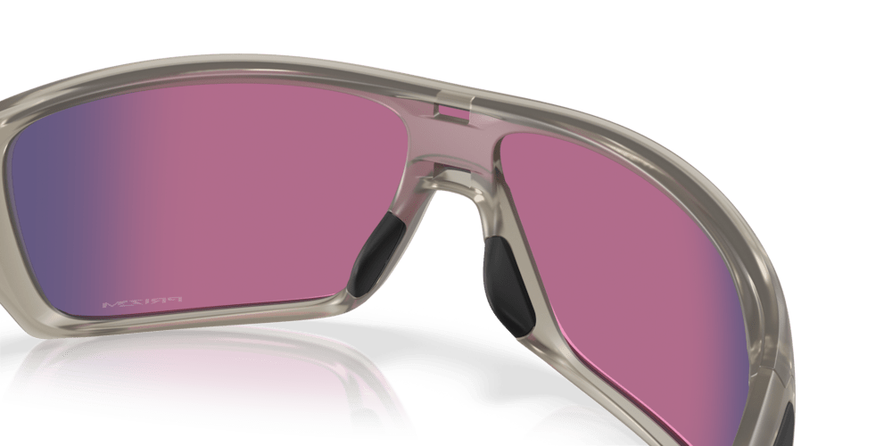 Oakley Sunglass Turbine Rotor prizm road Lenses with matte transparent grey ink Frame - Cycling Gears Hub