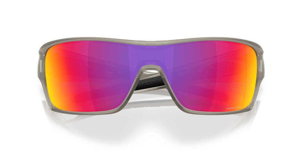 Oakley Sunglass Turbine Rotor prizm road Lenses with matte transparent grey ink Frame - Cycling Gears Hub