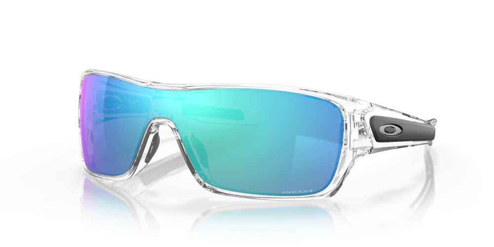 Oakley Sunglass Turbine Rotor prizm sapphire Lenses with polished clear Frame - Cycling Gears Hub