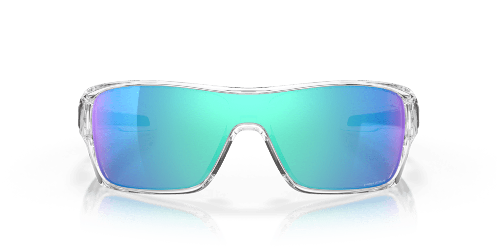 Oakley Sunglass Turbine Rotor prizm sapphire Lenses with polished clear Frame - Cycling Gears Hub