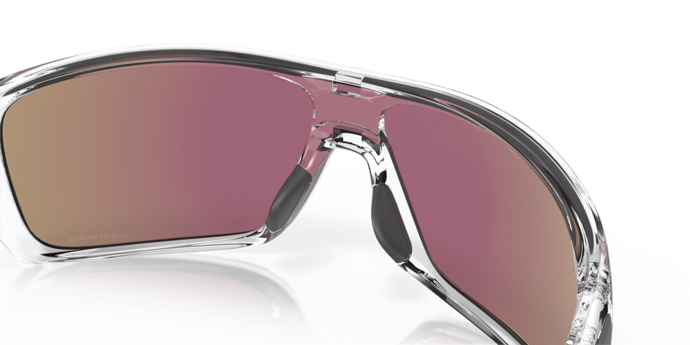 Oakley Sunglass Turbine Rotor prizm sapphire Lenses with polished clear Frame - Cycling Gears Hub