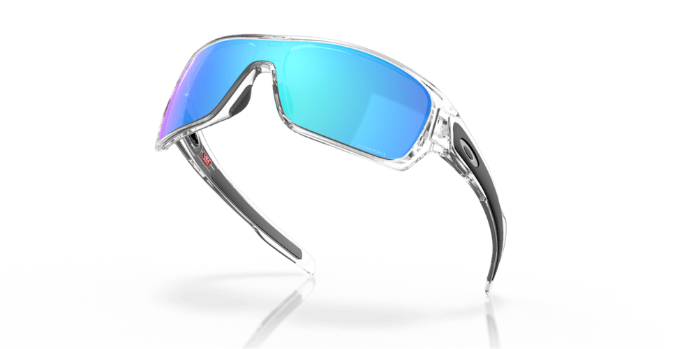 Oakley Sunglass Turbine Rotor prizm sapphire Lenses with polished clear Frame - Cycling Gears Hub