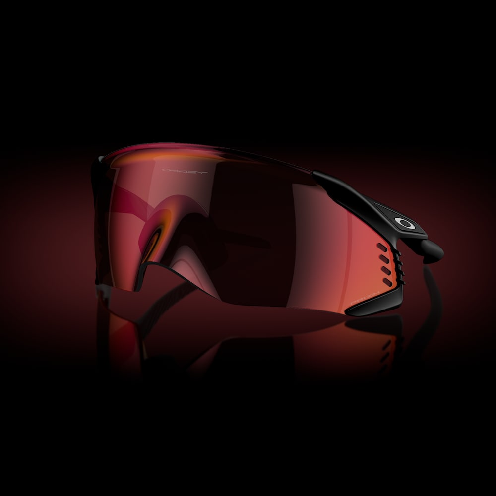 Oakley Sunglass Velo Kato prizm trail torch Lenses with matte black Frame - Cycling Gears Hub